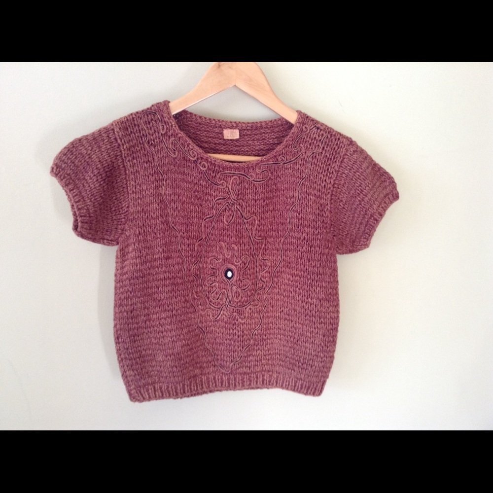 Vintage Crochet Crop Top